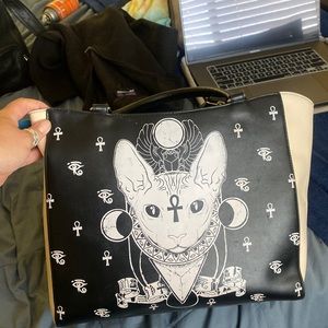 Hand bag Egyptian scarab cycle of the moon Motif